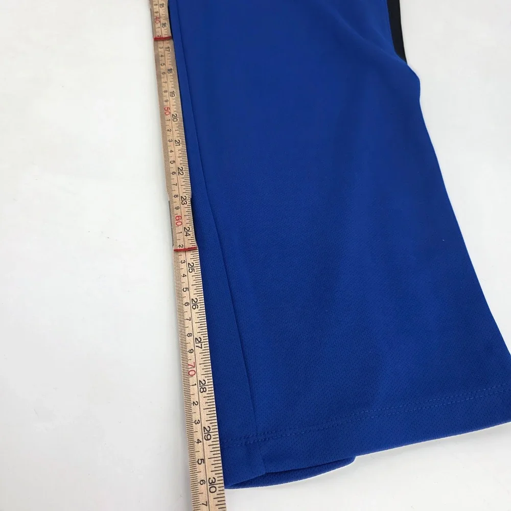 POLO RALPH LAUREN TRACK PANTS MENS LARGE BLUE BLACK POCKETS PERFORMANCE ATHLETIC